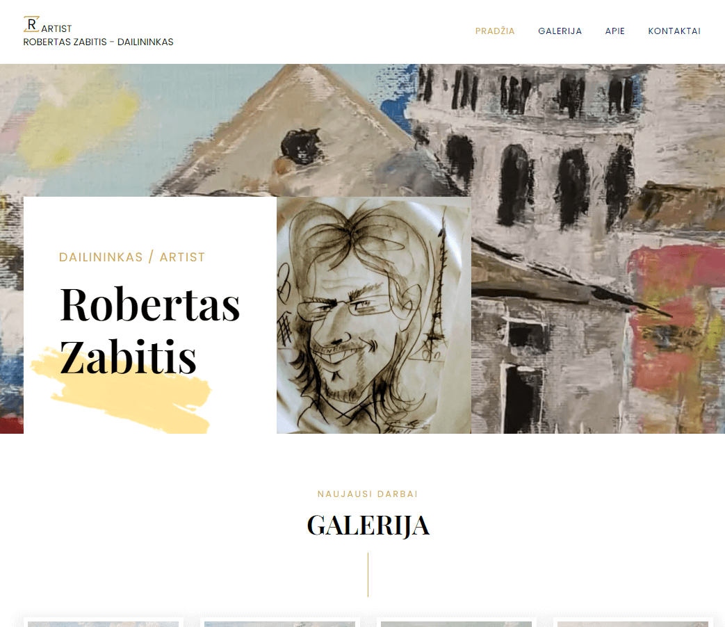 Interneto svetainė - Robertas Zabitis
